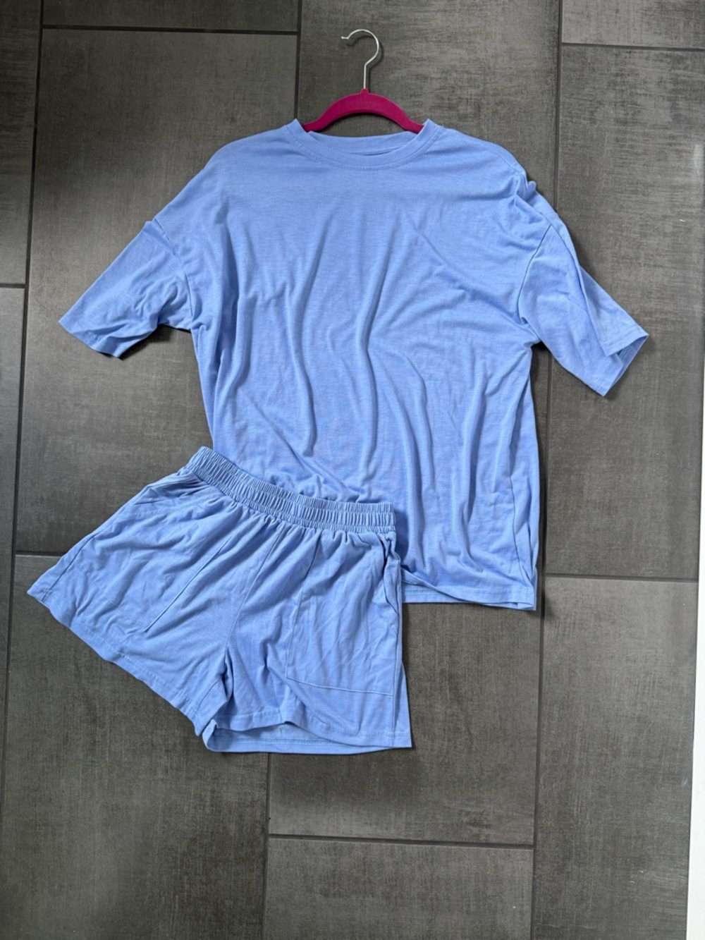 Periwinkle Blue Oversized Lounge Set - Size M ☁️